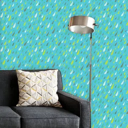 ArtzFolio Printed UV-Resistant Anti-Bacterial Childish Colored Rains Peel & Stick Wallpaper-image-91