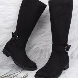 Elle Women's Black Casual Booties-image-93