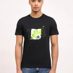 Lee Black Slim Fit Graphic Print Crew T-Shirt-picture-15