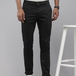 U.S. Polo Assn. Men Textured Austin Slim Fit Trousers-image-90