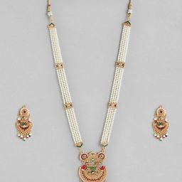 Anouk Gold-Plated Stone Studded Beaded Jewellery Set-picture-31