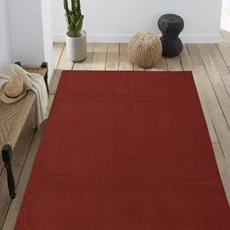 Saral Home Maroon Solid Anti-Skid Carpet-10