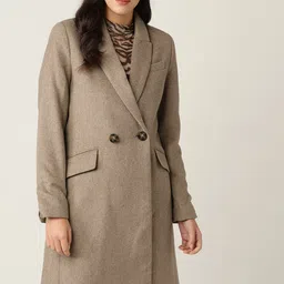 MANGO Women Beige Solid Trench Coat-image-86