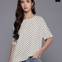 NEXT Pack of 2 Polka Dot Print Flared Sleeve Top-image-70