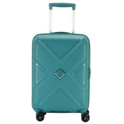 American Tourister Green Textured Hard Cabin Trolley - 37 cm-image-82