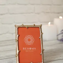 BEHOMA Gold-Toned Metal Table Photo Frame-44