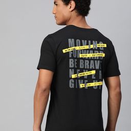 Alcis Typography Printed Anti Static T-shirt-image-18