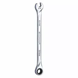 Westward Ratcheting Wrench Alloy Steel Chrome Head Size 5/16 inch Overall Length 5 7/8 inch, 54PN75-4