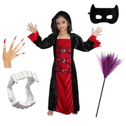 Kaku Fancy dresses Girls Halloween Witch Costume Set-image-31