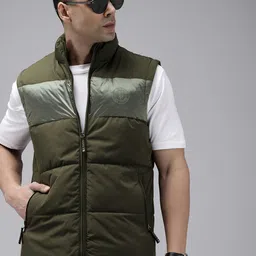 U.S. Polo Assn. Denim Co. Sleeveless Mock Collar Padded Jacket-picture-1