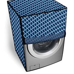 The Furnishing Tree Washing Machine Cover Check Blue Compatible for Bosch 6.5 Kg Fully-Automatic Fr-image-96