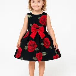 BAESD Embellished Fit & Flare Dress-image-58