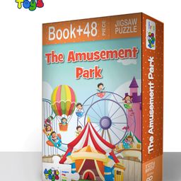 Advit Toys The Amusement Park Jigsaw Puzzle Educational Fun Fact Book Inside - 48 Pieces (Color May Vary)-16