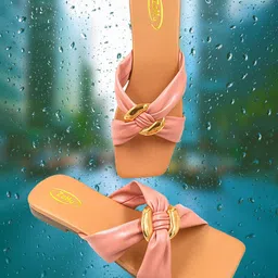 ZaHu Women Open Toe Flats with Buckles-picture-39