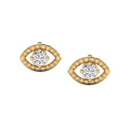 SHINE ETERNAL Women 18 Kt Gold Lab Grown Evil Eye Stud Diamond Earrings-picture-25