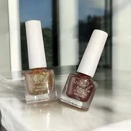 Indie Nail Set Of 4 Long Lasting Glossy Nail Polish With Mini Filer & Potli - 5 ml Each-11