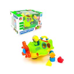 ARCADE TOYS Bump and Go Airplane & Shape Sorter Puzzle with Flashing Light and Music Toy (Color & Print May Vary) image 3