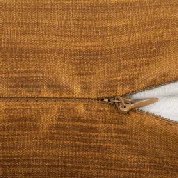 HOUZZCODE Set Of 2 Gold-Toned Square Cushion Covers image 2