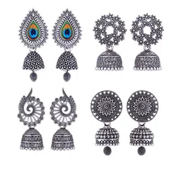 Sangria Alloy Silver-Plated Earrings-picture-45