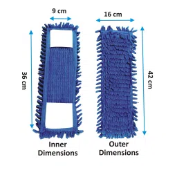 Vimal Microfiber Multicolor Refills for Dry Mop (Set of 2 Pcs)-0
