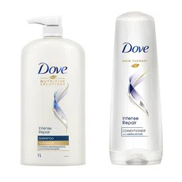 Dove Set of Intense Repair Shampoo 1L & Hair Conditioner 175ml-56