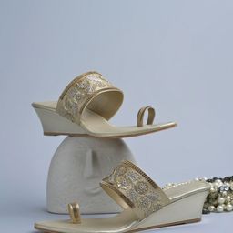 Froh Feet Women Embellished Wedge Sandals-33