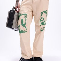 Kook N Keech Men Pure Cotton Abstract Printed Straight Fit Chinos Trousers-image-41