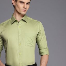 Raymond Slim Fit Self-Design Pure Cotton Formal Shirt-image-65