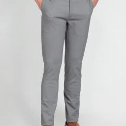 Arrow Newyork Grey Slim Fit Texture Trousers-image-96