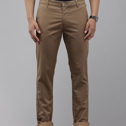U.S. Polo Assn. Men Textured Austin Slim Fit Trousers-image-91