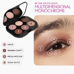 M.A.C Connect In Colour Eyeshadow Palette Embedded In Burgundy - 6.2 gm image 5