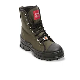 UNISTAR Men Olive Antiskid Flat Boots-image-39