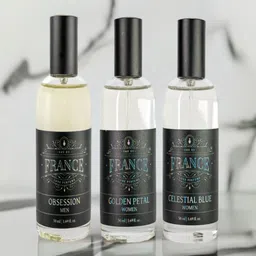 Eau DuFrance Set Of 3 Obsession Golden Petal & Celestial Blue Eau De Parfum - 50 ml Each-15