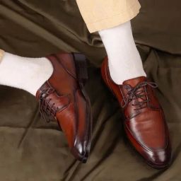 La Botte Men's Brown Derby Shoes-image-90