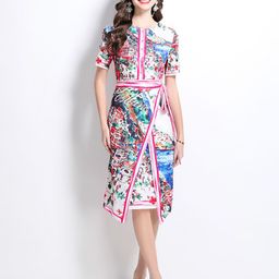 JC Collection Print A-Line Dress-image-66