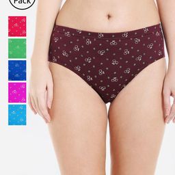 Bodycare Women Pack of 6 Assorted Hipster Briefs 3700D-6PCS-image-40