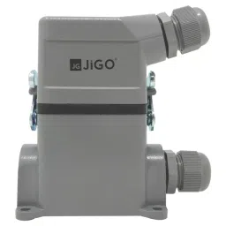 JiGo Heavy Duty Connector 32 Pin Metal Plug & Socket Side Entry Bottom Closed Grey, JG-HE032-03-picture-29