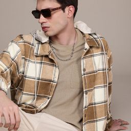 WROGN Checked Tailored Jacket With Detachable Hood-picture-0