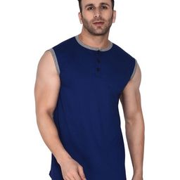 Blisstone Henley Neck Slim Fit Cotton Casual T-shirt-picture-22