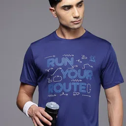 HRX by Hrithik Roshan Printed Rapid Dry Antimicrobial Finish Running T-shirt-image-76