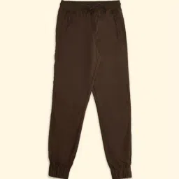 Pantaloons Junior Brown Cotton Regular Fit Joggers-picture-19