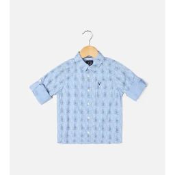 Allen Solly Junior Blue Printed Shirt-image-86