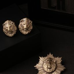 COSA NOSTRAA Men Gold-Toned The Uber Lion Gift Set-image-52