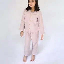 Snuggly Spaces Kids-Unisex Purple Nightdress-image-98