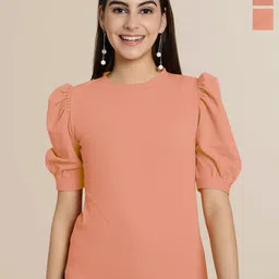 Tromko Puff Sleeve Top-image-55