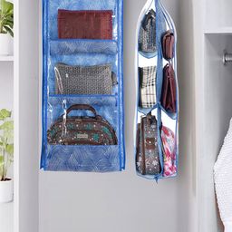 Kuber Industries Blue Set of 2 Regular Multi-Utility Organisers-57
