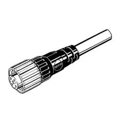 Omron Round Waterproof Connector M12 Connector With Cable Socket Socket One Side Connector XS2 2 m Control Output, XS2F-D421-D80-F image 2