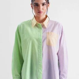 The Souled Store Multicolored Cotton Striped Shirt-image-27