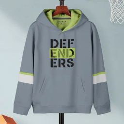 HELLCAT Kids Grey Graphic Print Full Sleeves T-Shirt-image-91