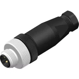 RS PRO Circular Connector 4 Contacts Screw M12 Connector Plug, 2017155-13